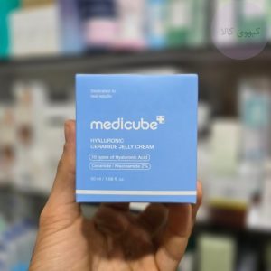 تصویر اختصاصی ژلی کرم hyaluronic ceramide مدی کیوب 50 میل کیووی کالا